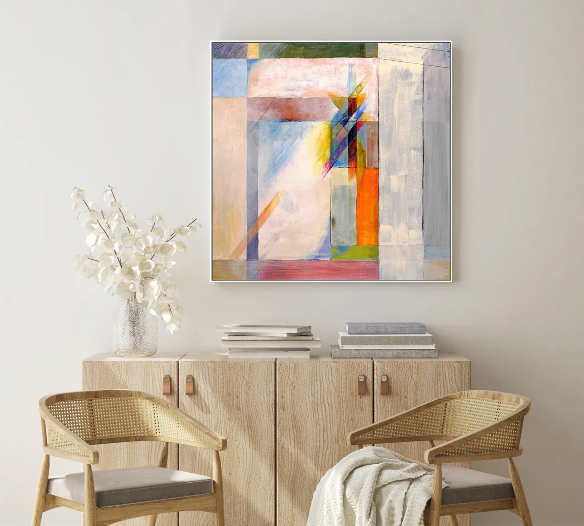 Hand Painted Canvas - Bold Bright Colourful