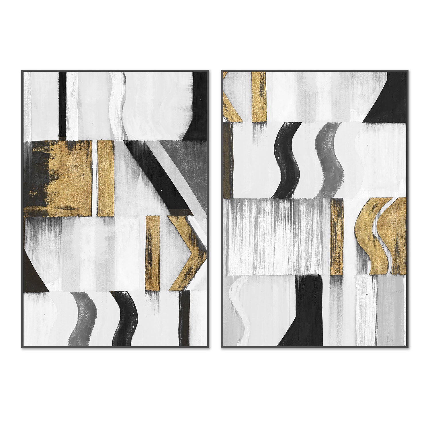 Pause & Play, Style A & B, Set Of 2