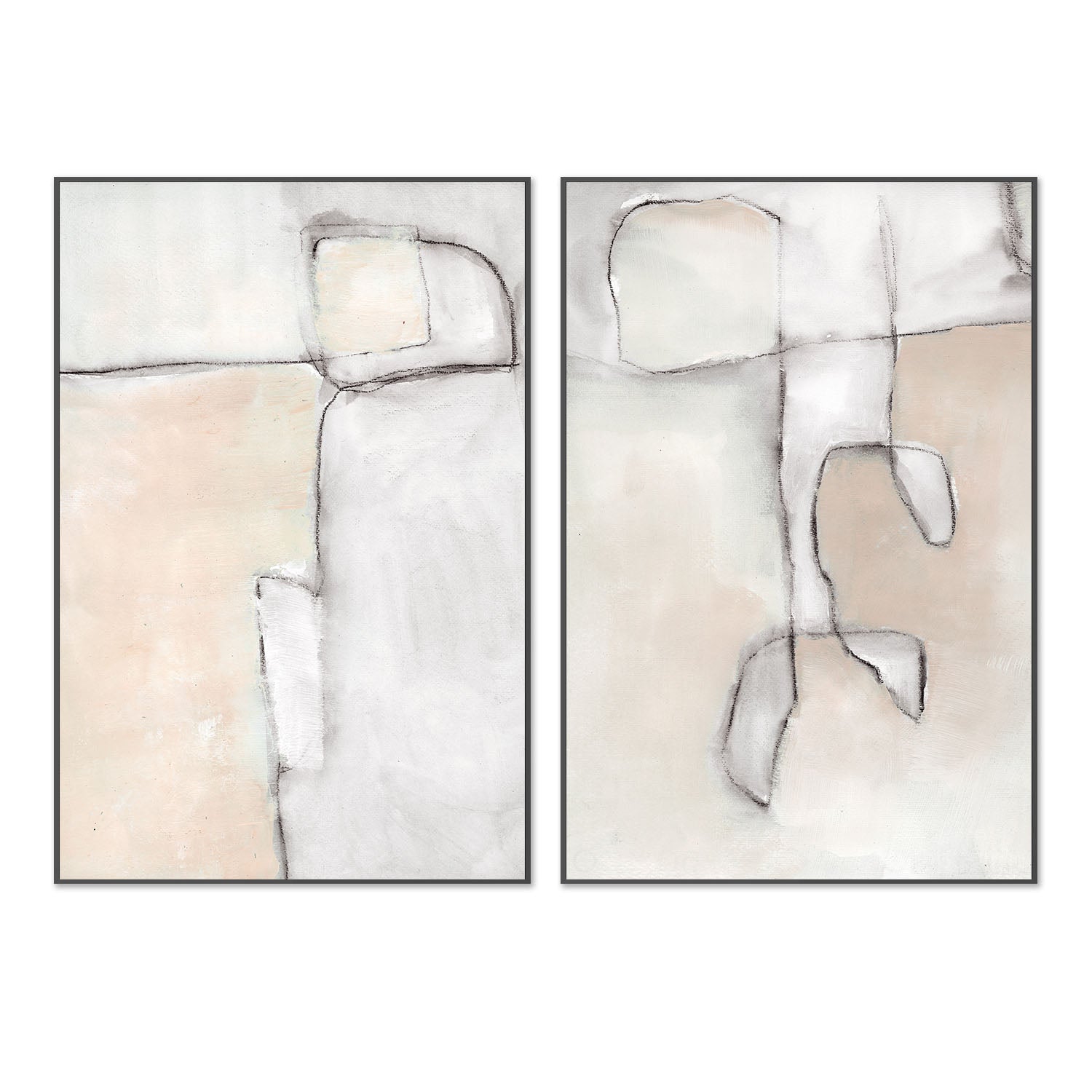 Fractional, Style A & B, Set Of 2