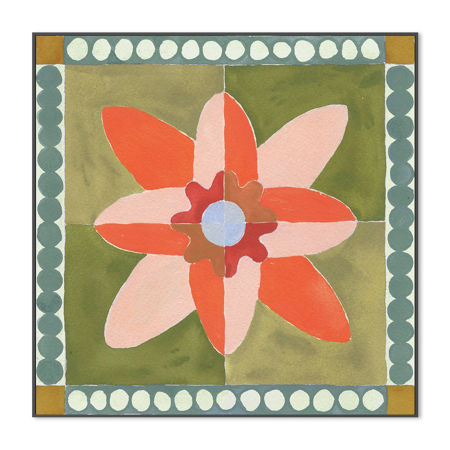 Daffodil Tile Coral , By Meredith Walker
