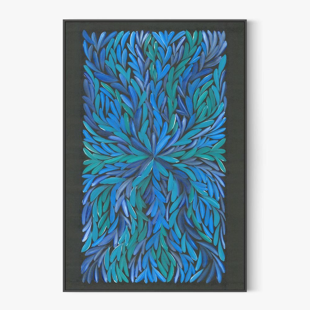 healing leaves-blue