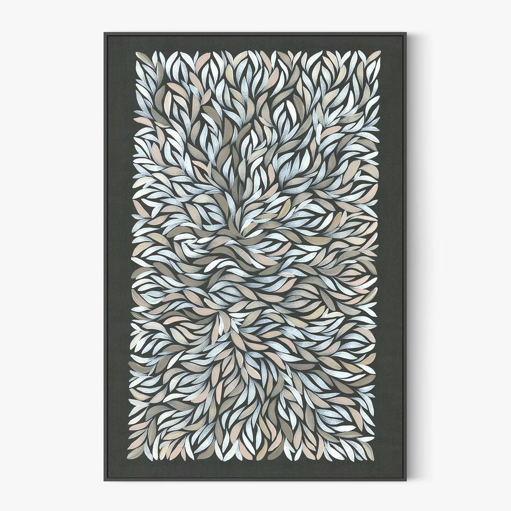 healing leaves-grey white