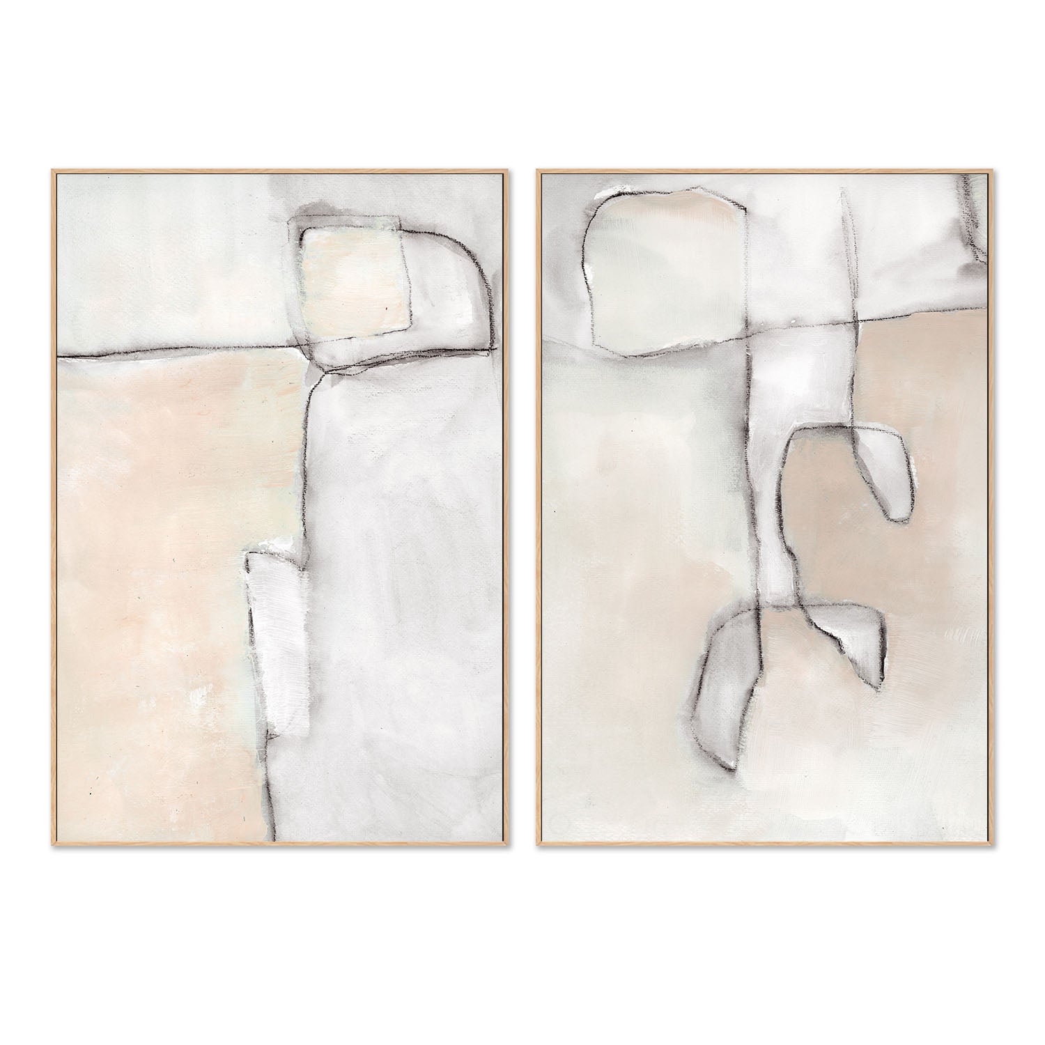 Fractional, Style A & B, Set Of 2