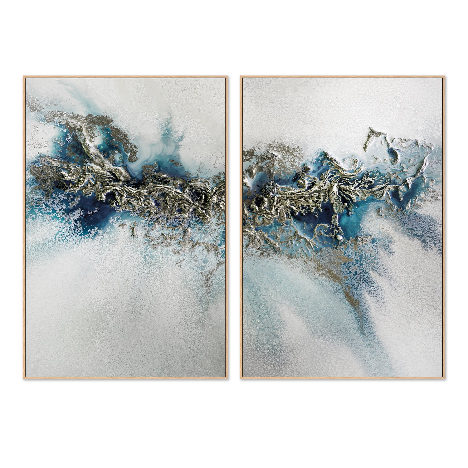 Gilded Weave, Style A & B, Set Of 2