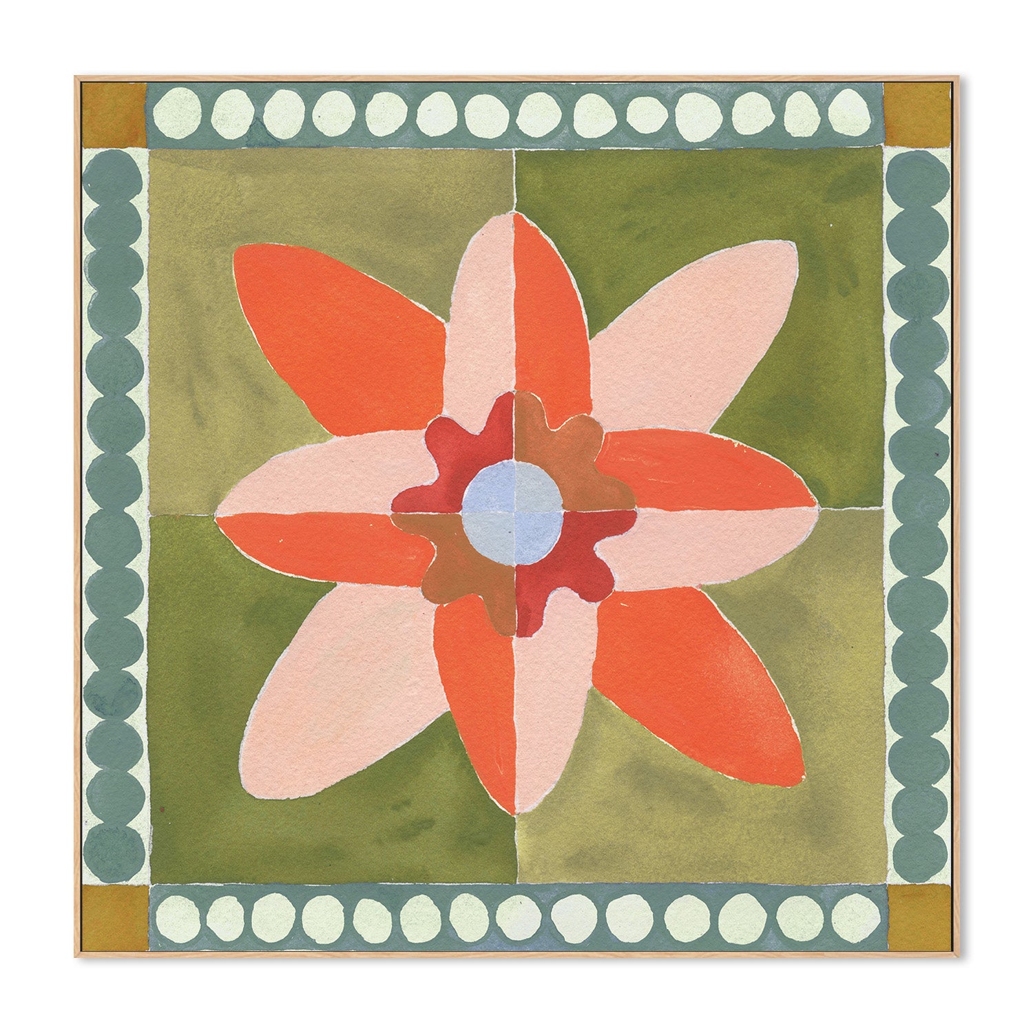 Daffodil Tile Coral , By Meredith Walker