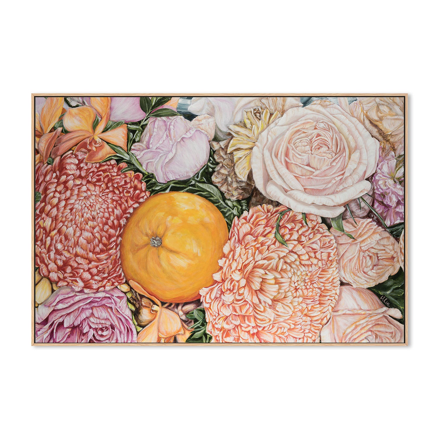 ORANGE AND CHRYSANTHEMUM