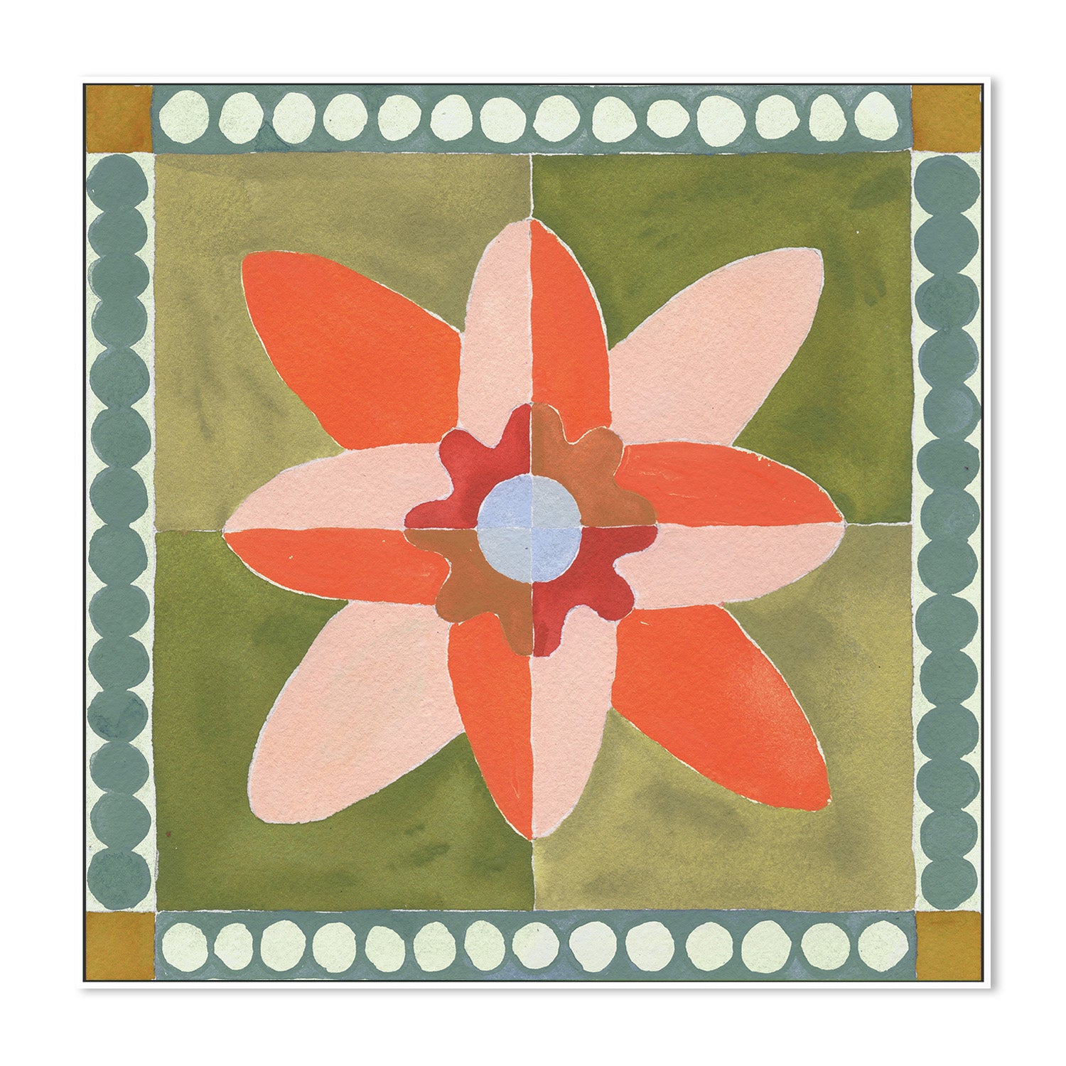 Daffodil Tile Coral , By Meredith Walker