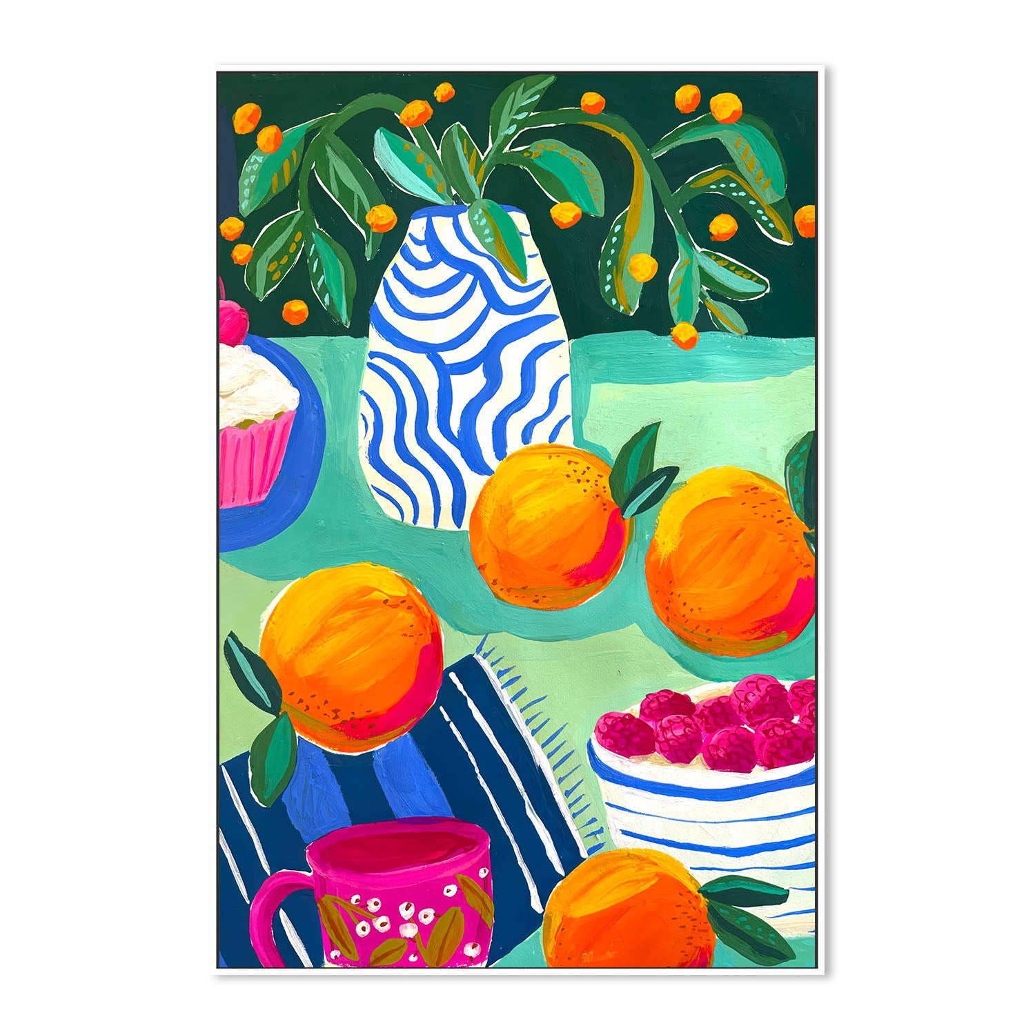 Oranges, Berries And Cupcakes