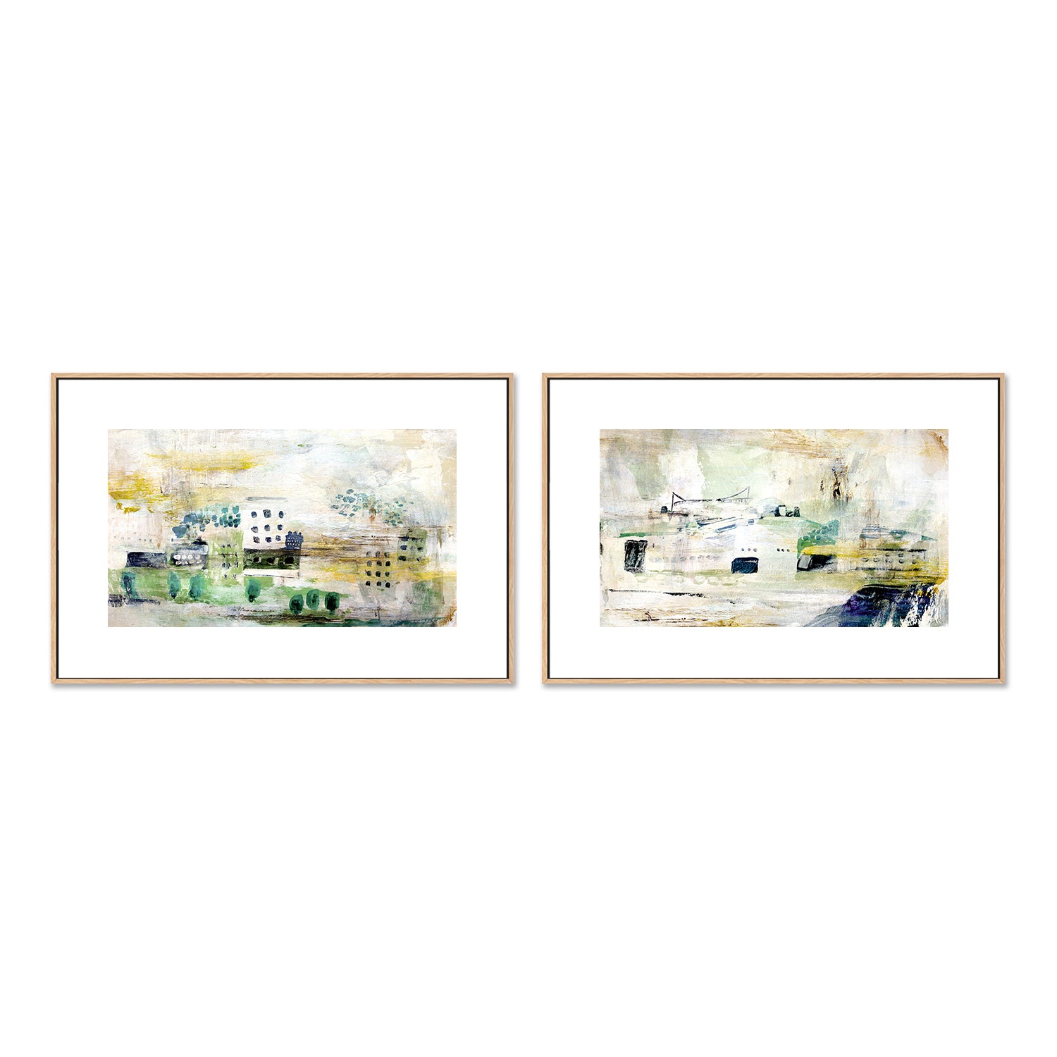 Little City, Style A & B, Set Of 2