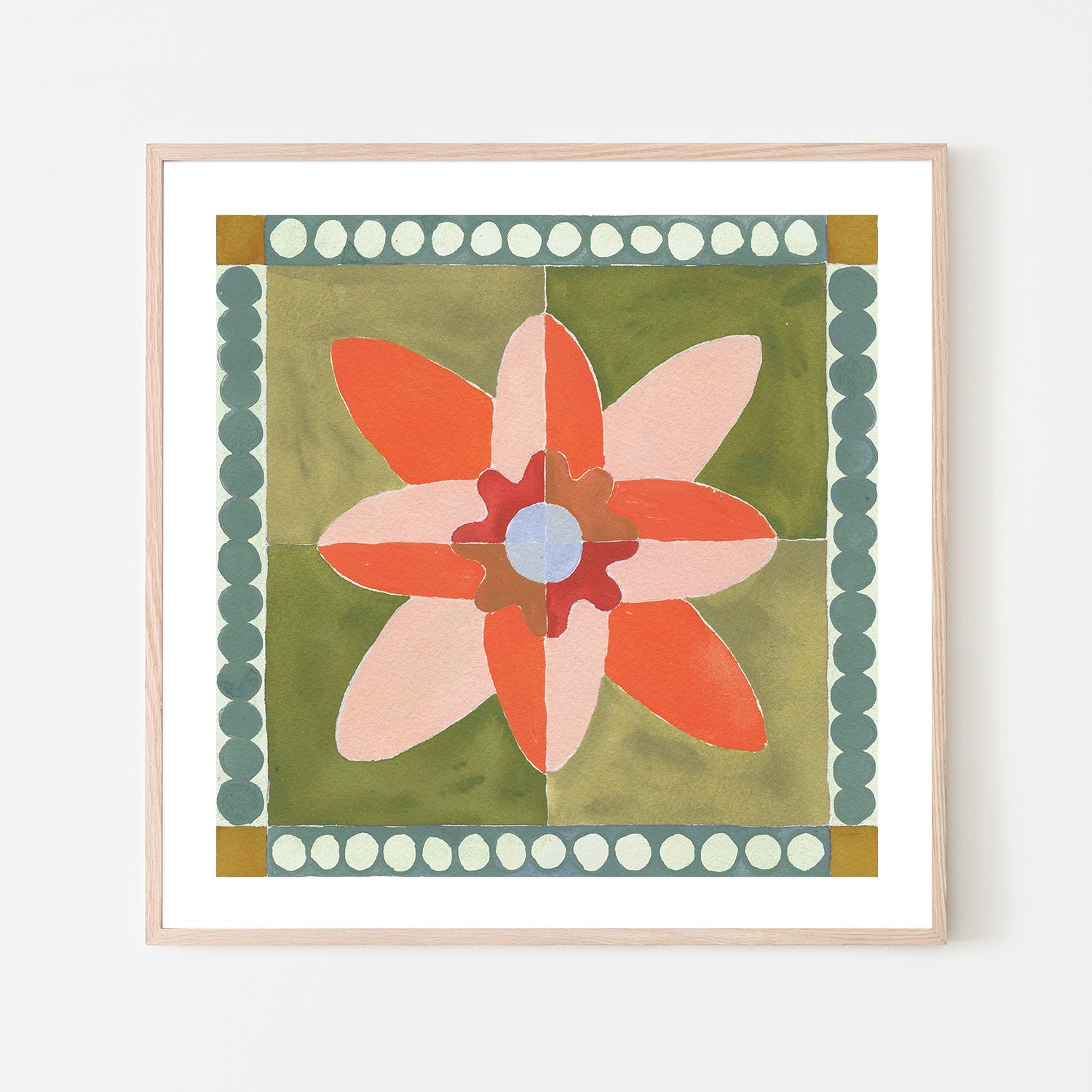 Daffodil Tile Coral , By Meredith Walker
