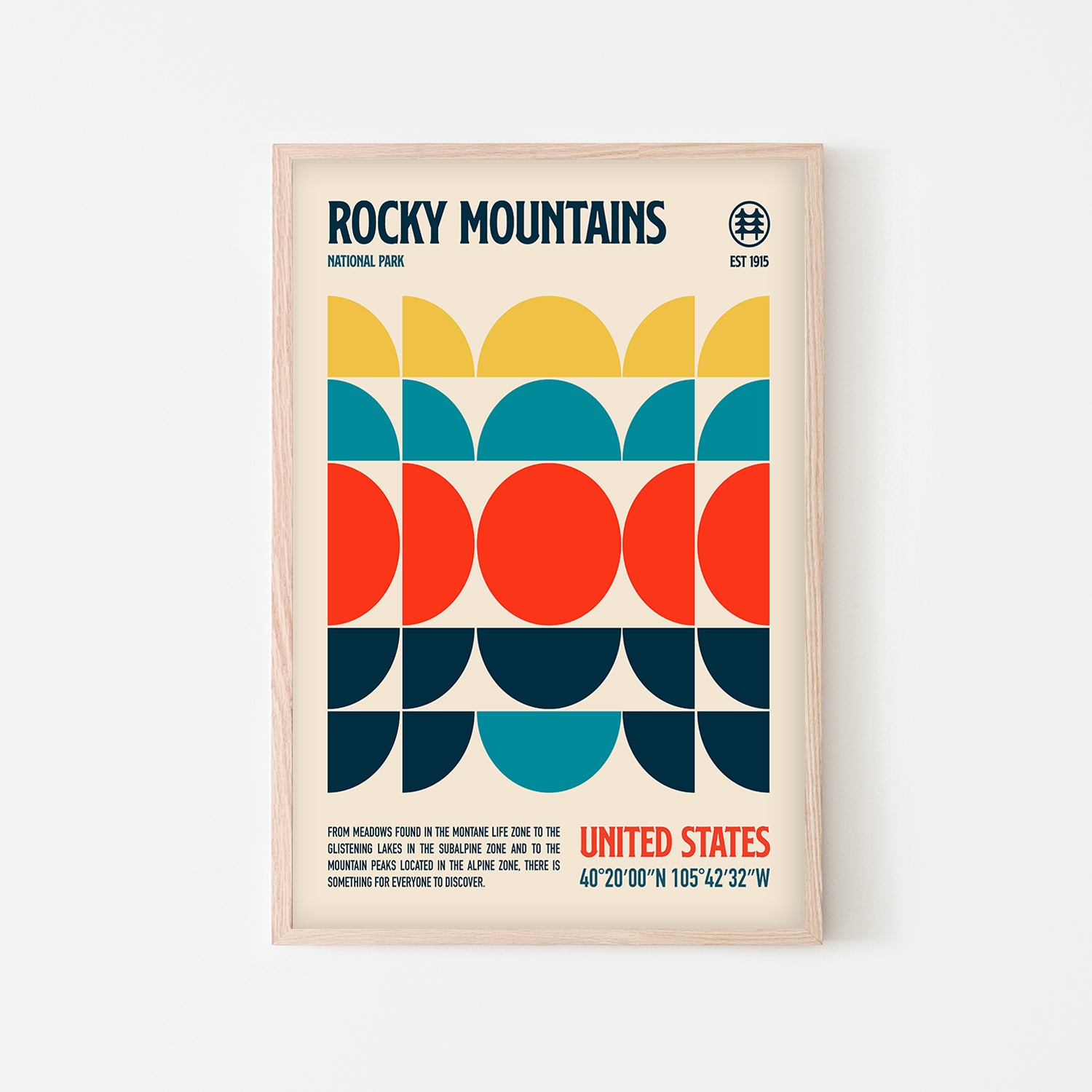 Retro Rocky Mountains