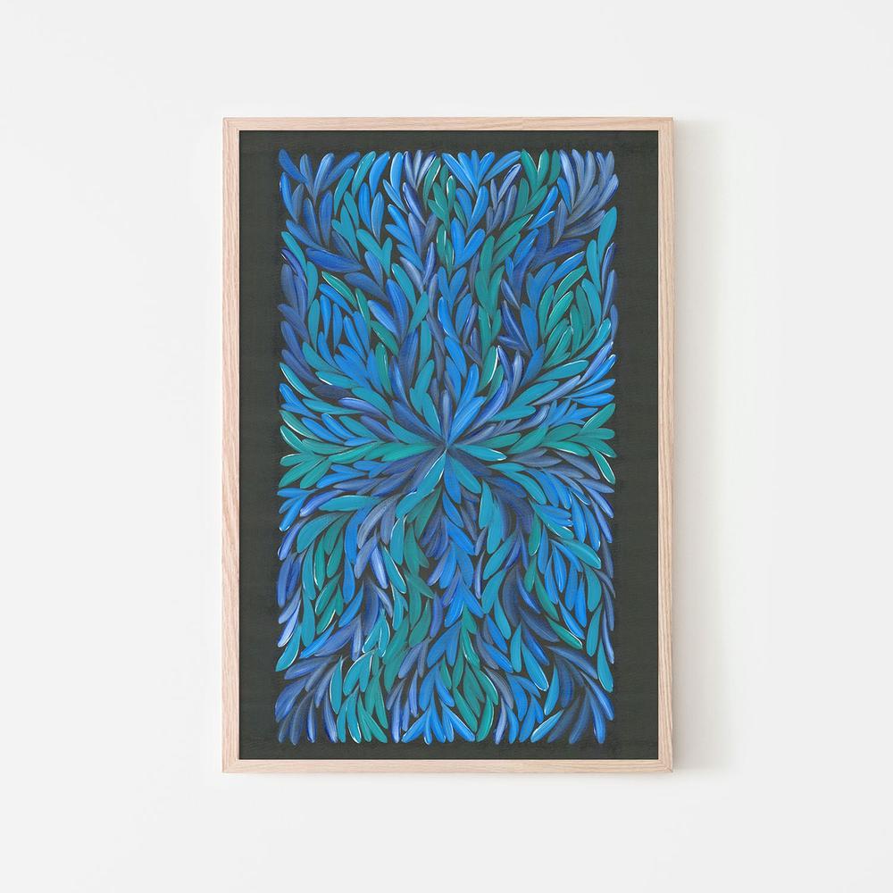 healing leaves-blue