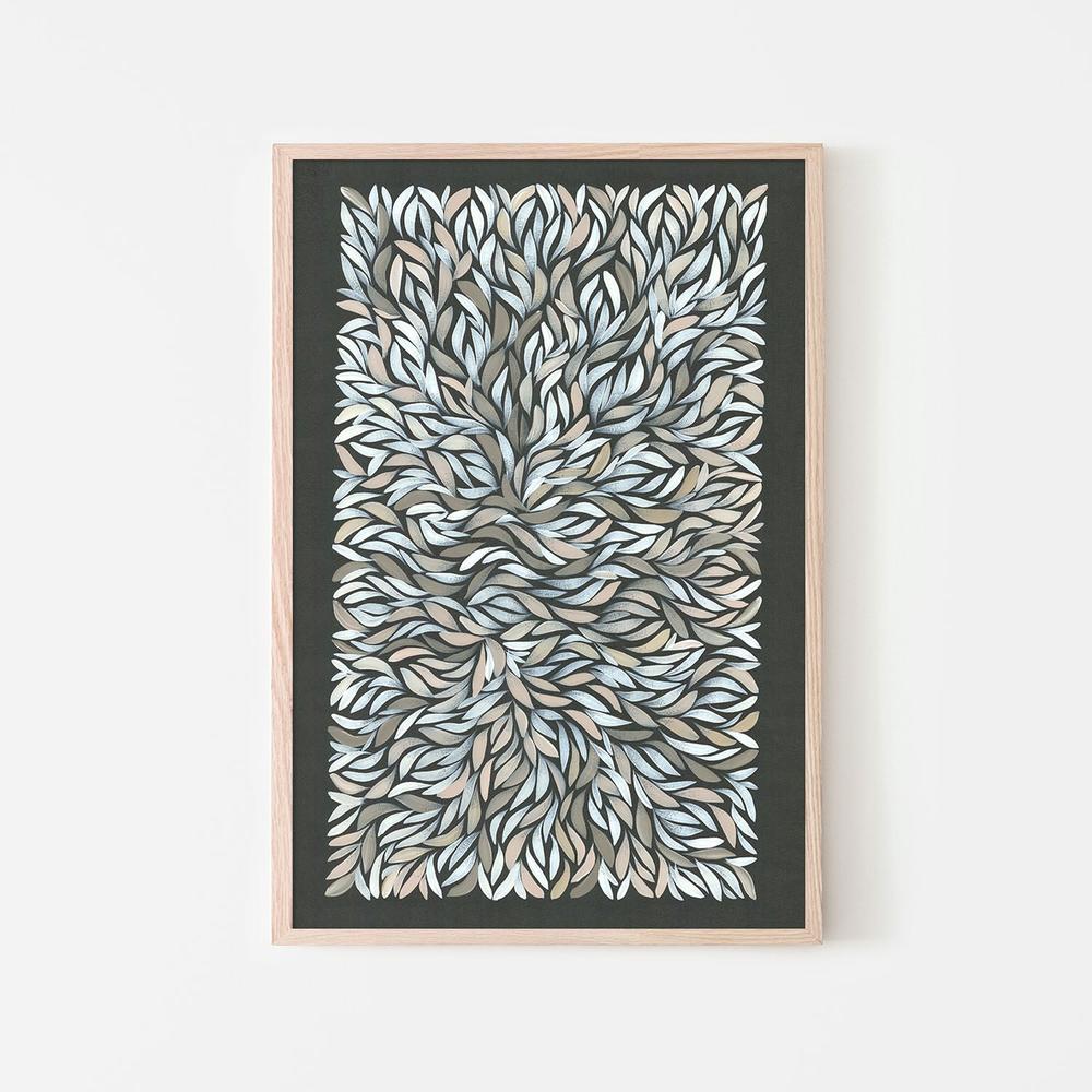 healing leaves-grey white