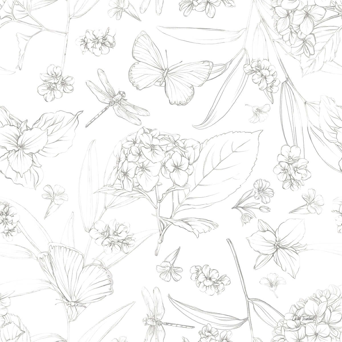 Blue Botanica Pattern IIIA
