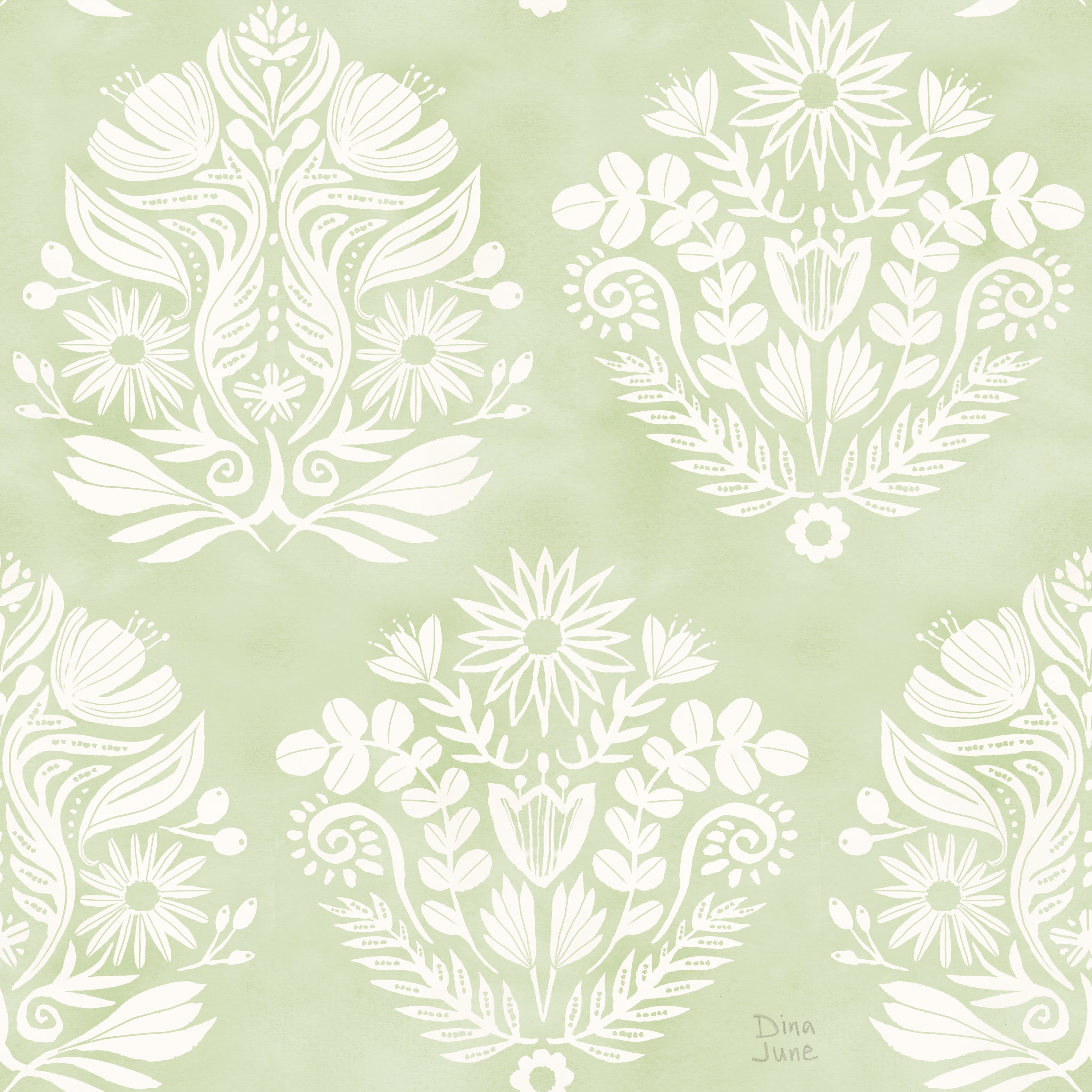 Fresh Fronds Pattern IIB