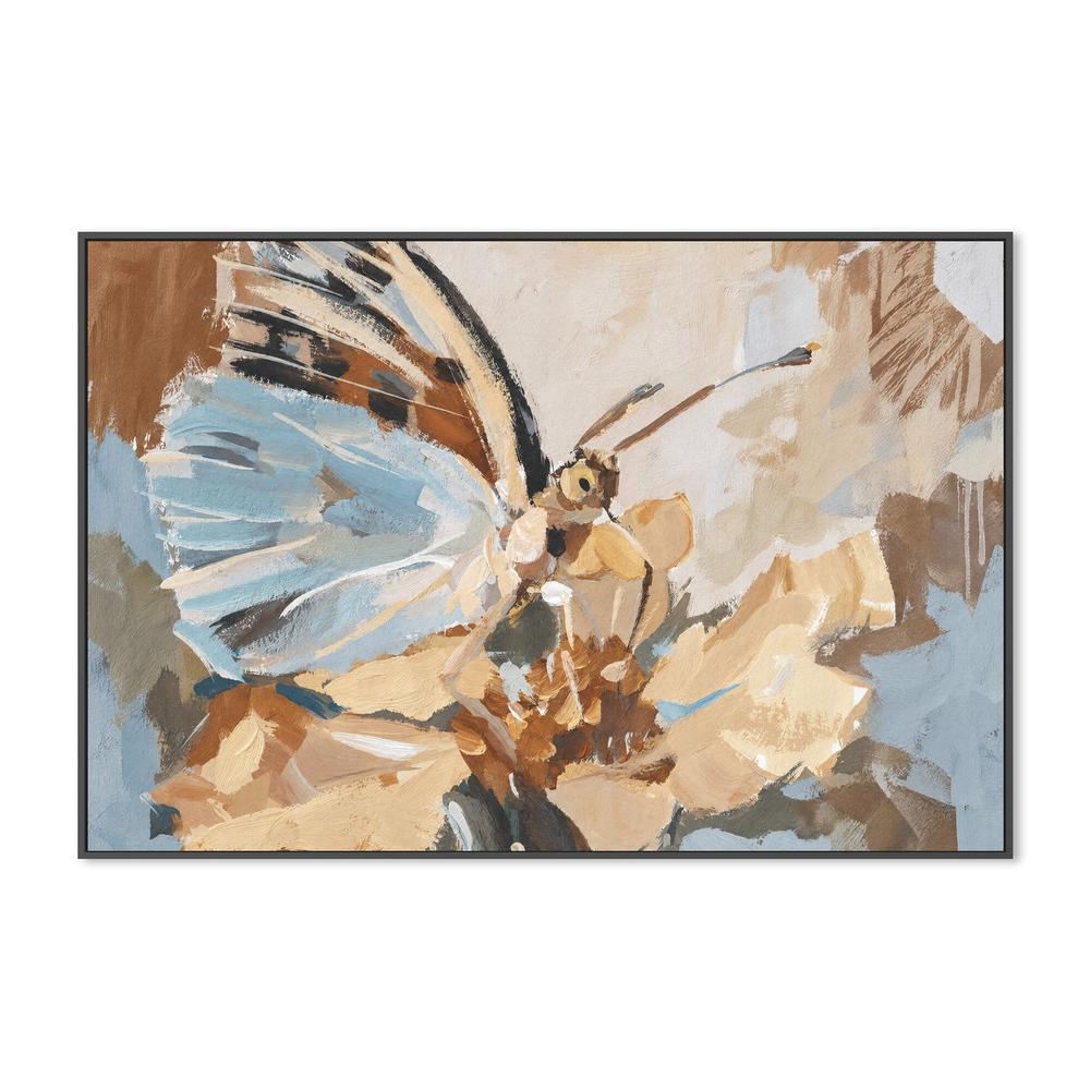 Blue Wing Reverie, hand-painted canvas
