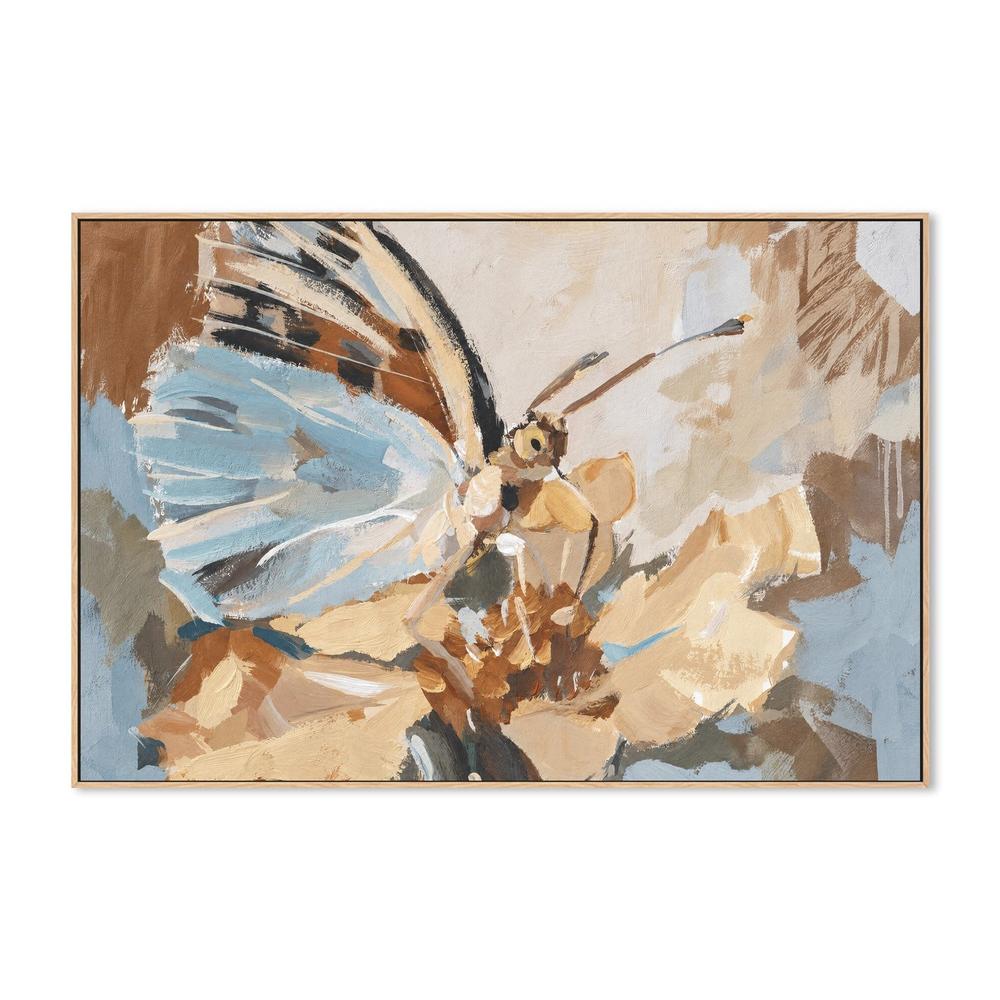 Blue Wing Reverie, hand-painted canvas