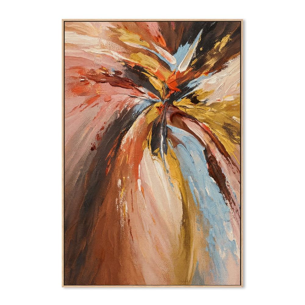 Blush Radiance, hand-painted canvas