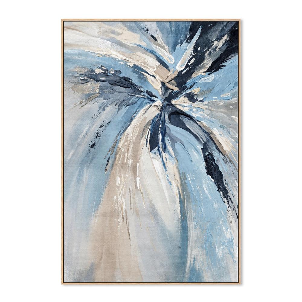 Blue Radiance, hand-painted canvas