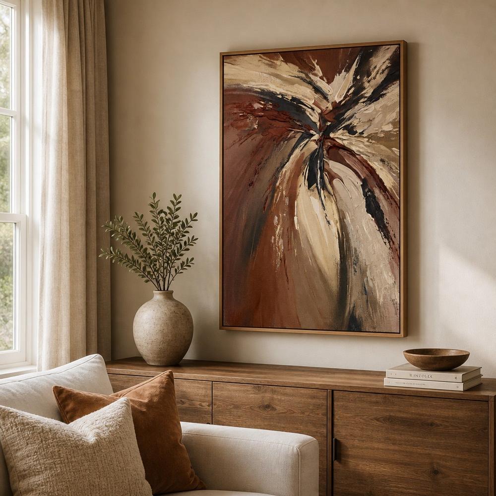 Copper Radiance, hand-painted canvas