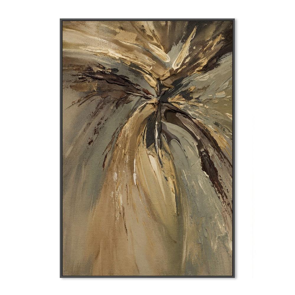 Olive Radiance, hand-painted canvas
