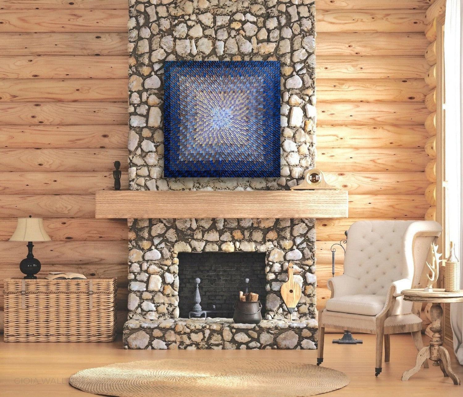 Dark Nights I Acrylic On Canvas 91.4X91.4Cm By Guzaliya Xavier Original Artwork