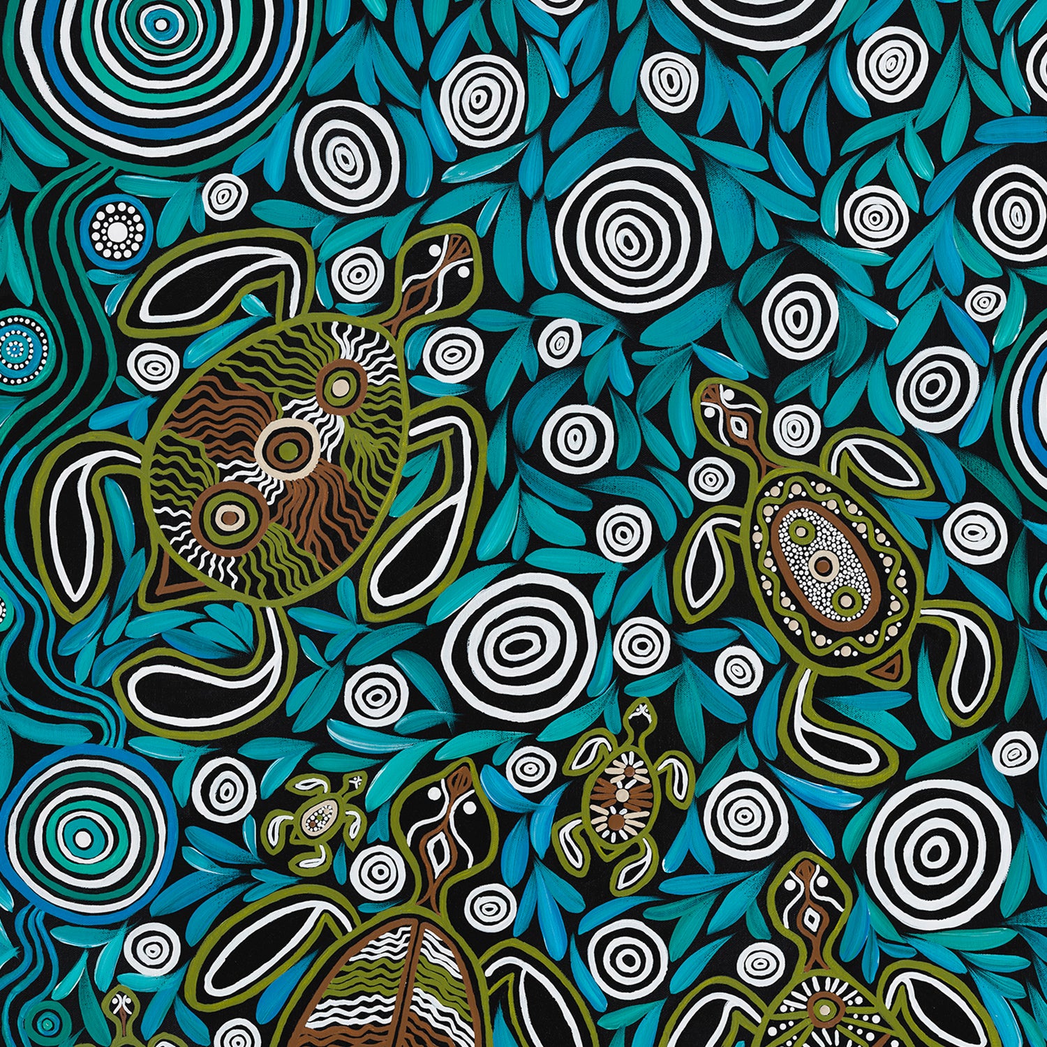 Turtles In Deep Water Dreaming , By Emma Rigney