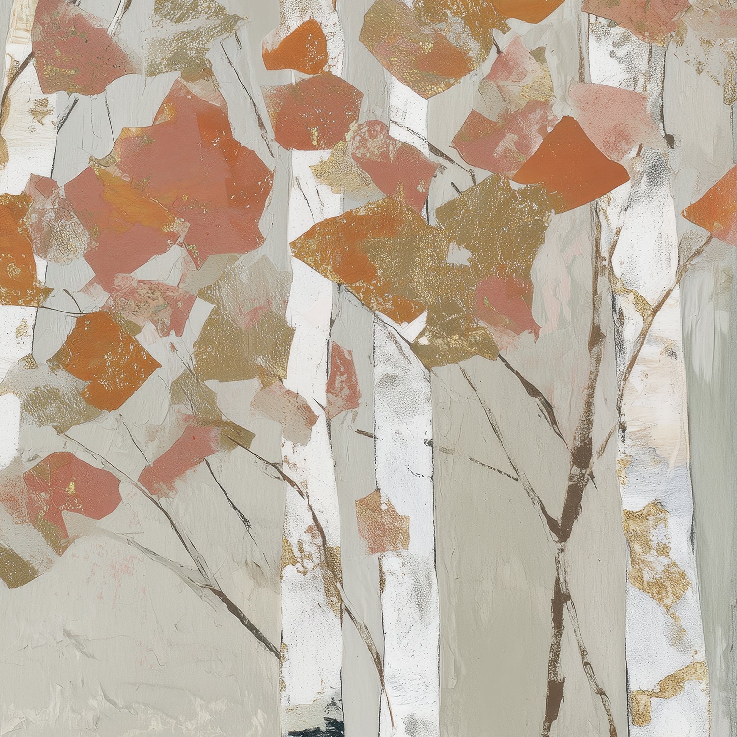 Birch Forest in Autumn, Style A