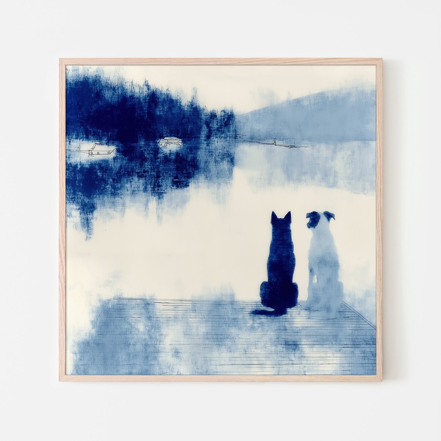 Dogs on Dock