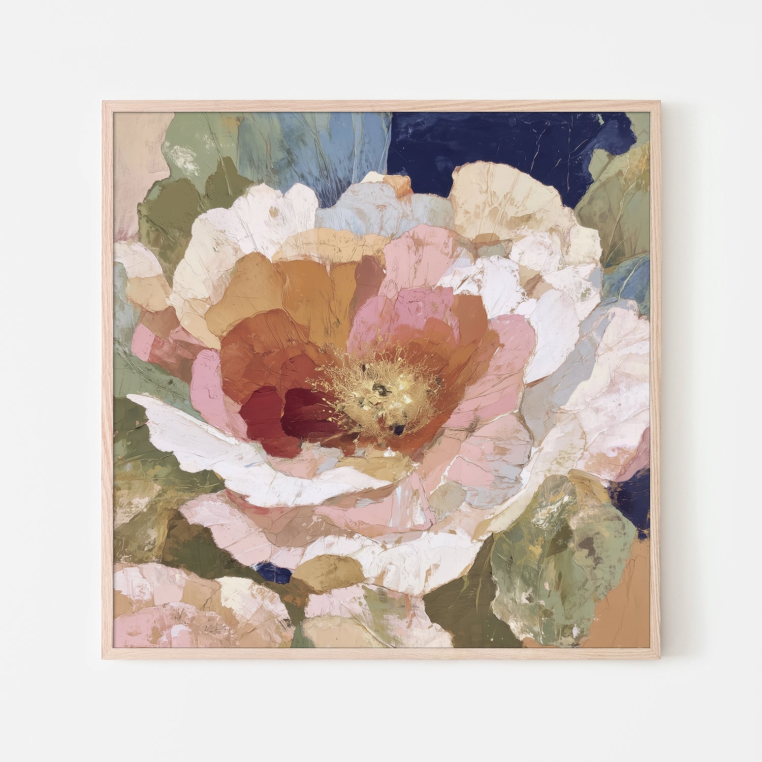 Layered Peony with Gold Details