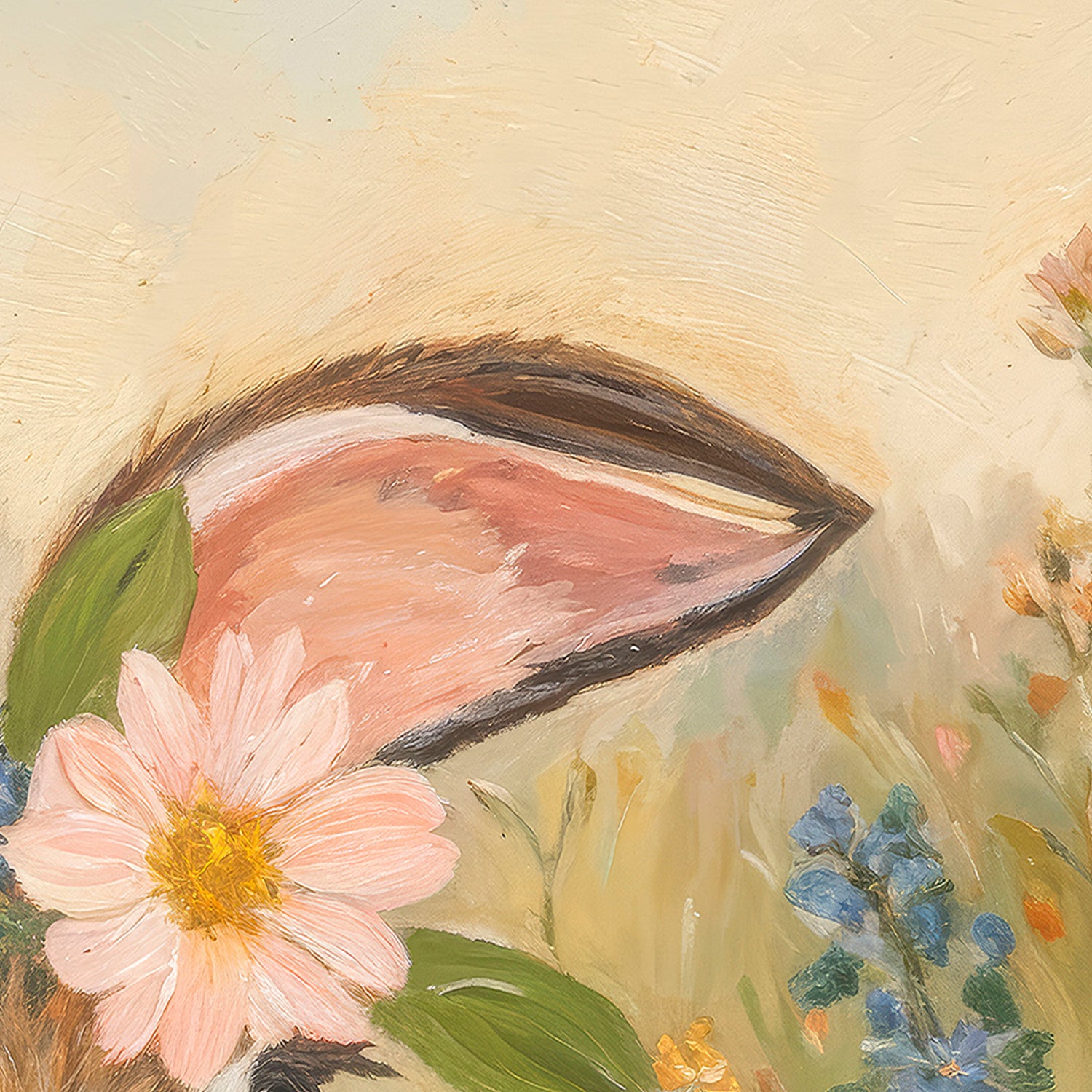 Bunny in Flowers, Style B , By Lady Hana