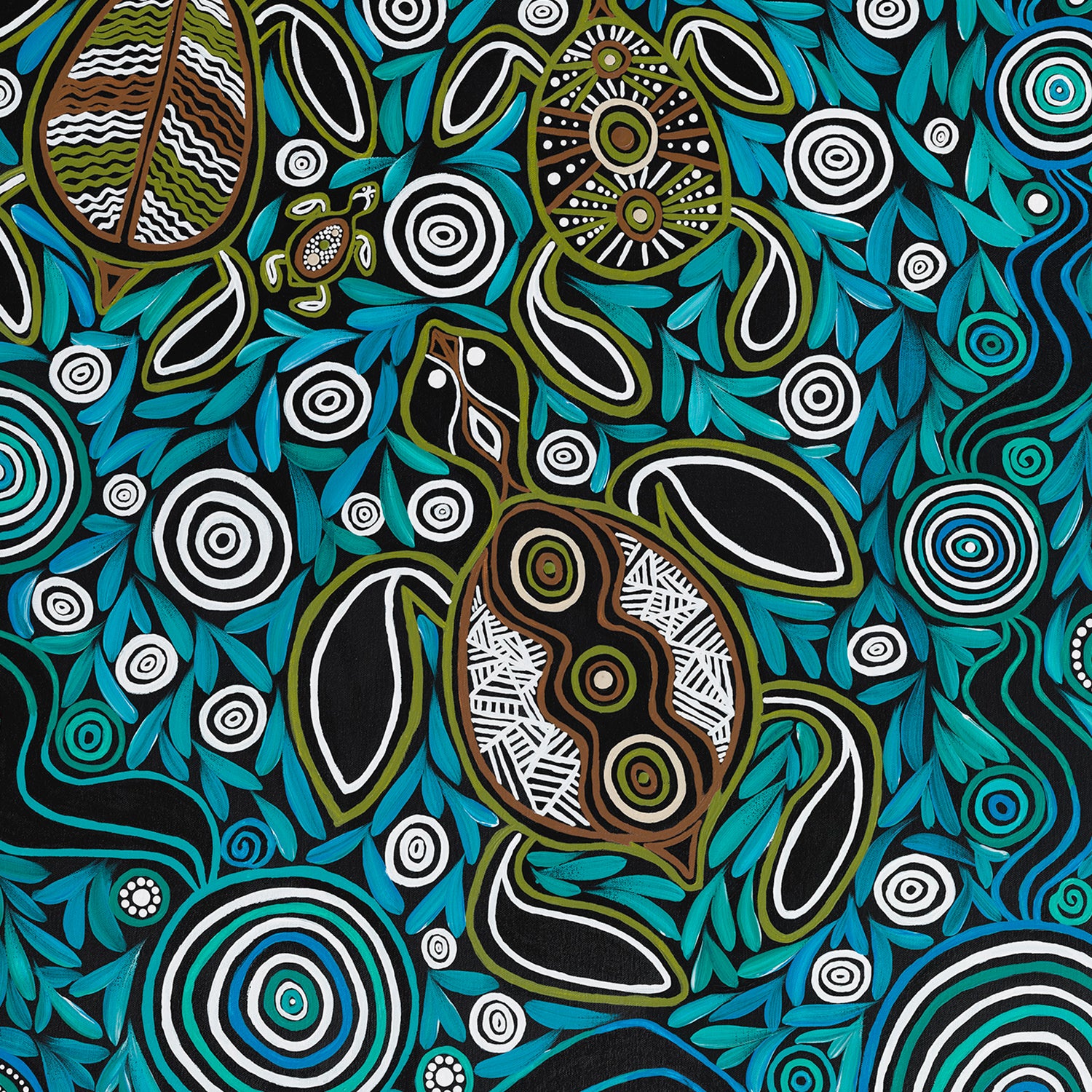 Turtles In Deep Water Dreaming , By Emma Rigney