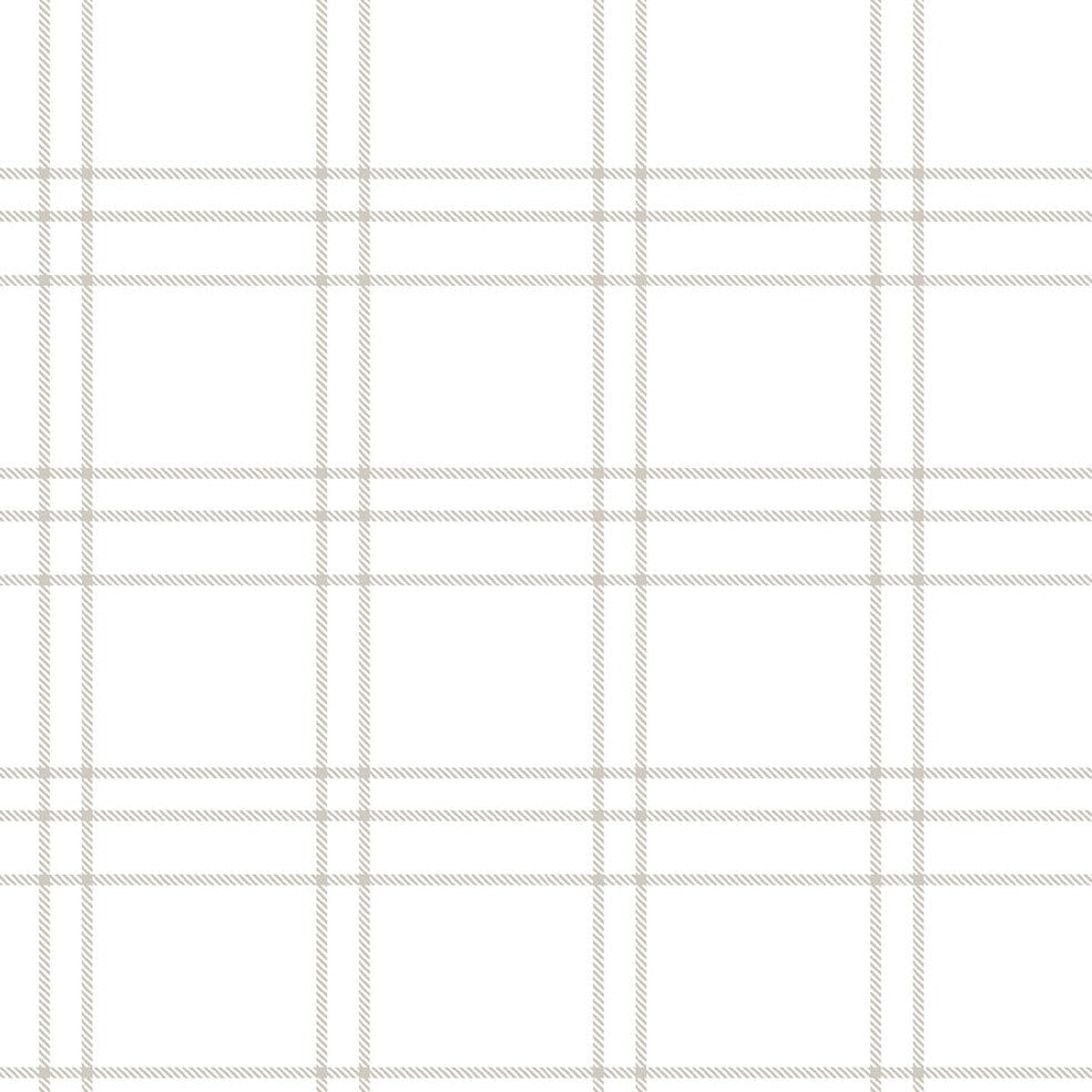 3 Line Tartan Linen Wallpaper