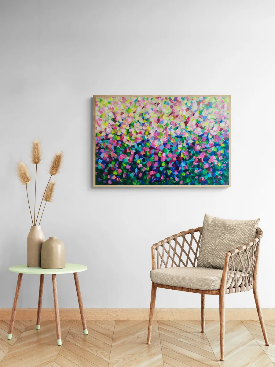 Uplifting, Original Hand-Painted Canvas By Katherine Spiller