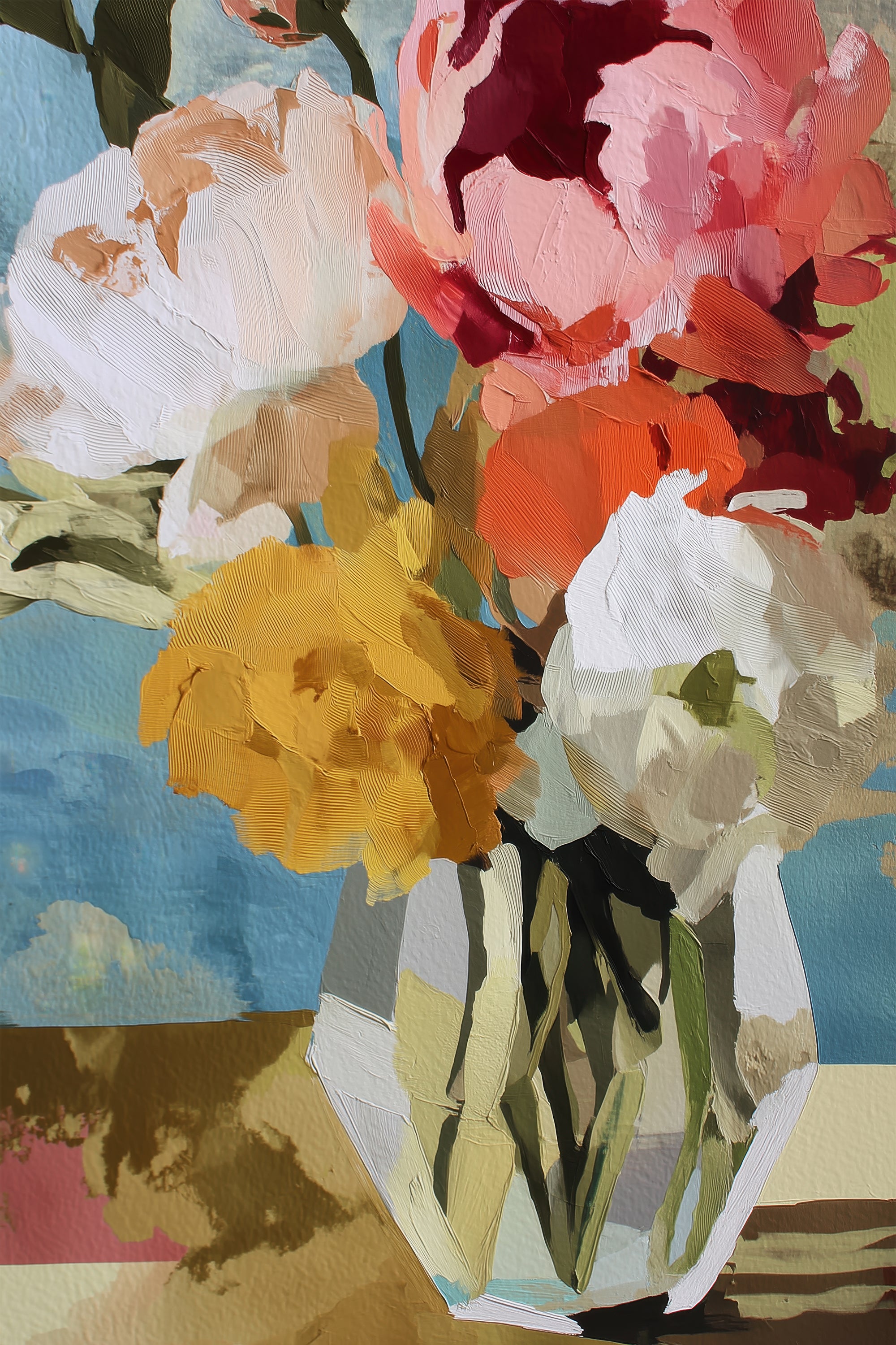 Bold Bouquet with Heavy Texture
