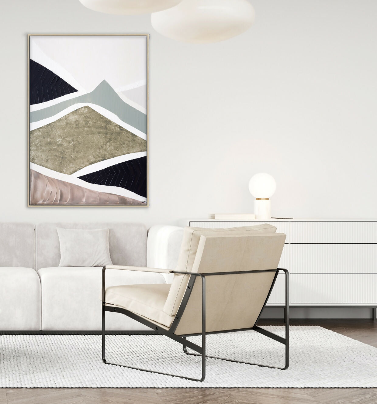 Mountain Ranges 2. Original Hand-Painted Canvas By Ani Ipradjian