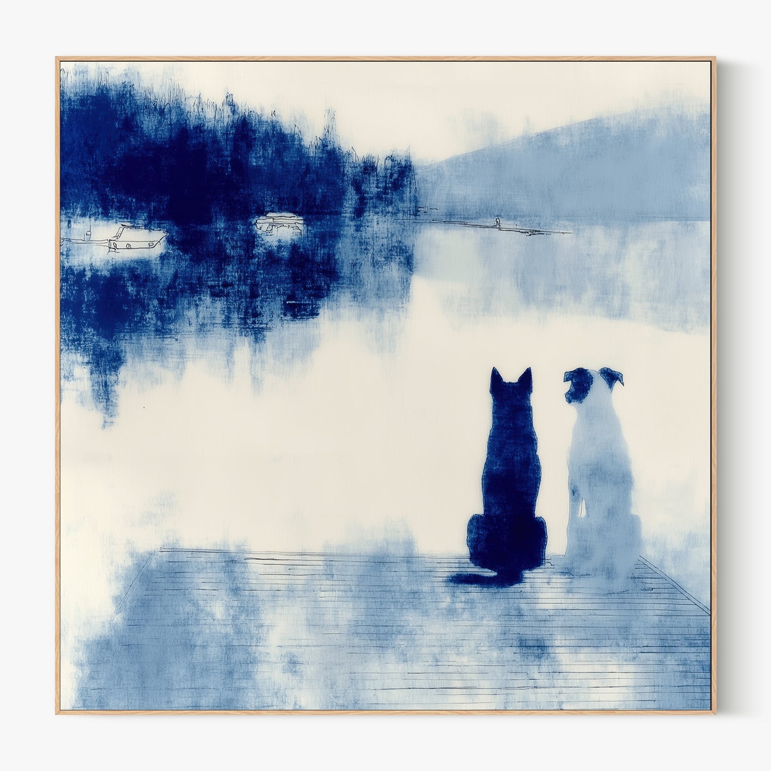Dogs on Dock