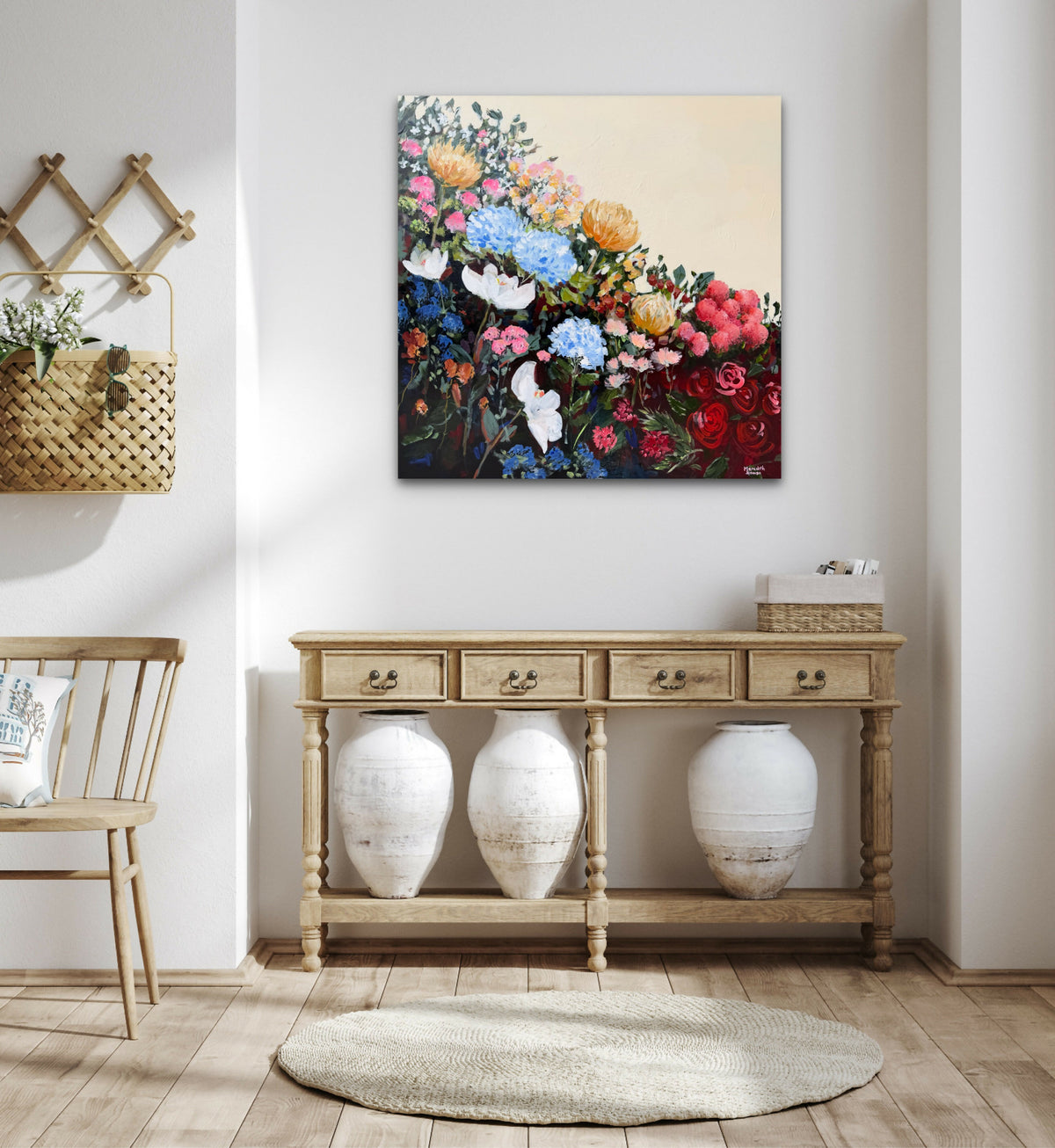 Magnolia Vintage. Original hand-painted artwork by Meredith Howse.