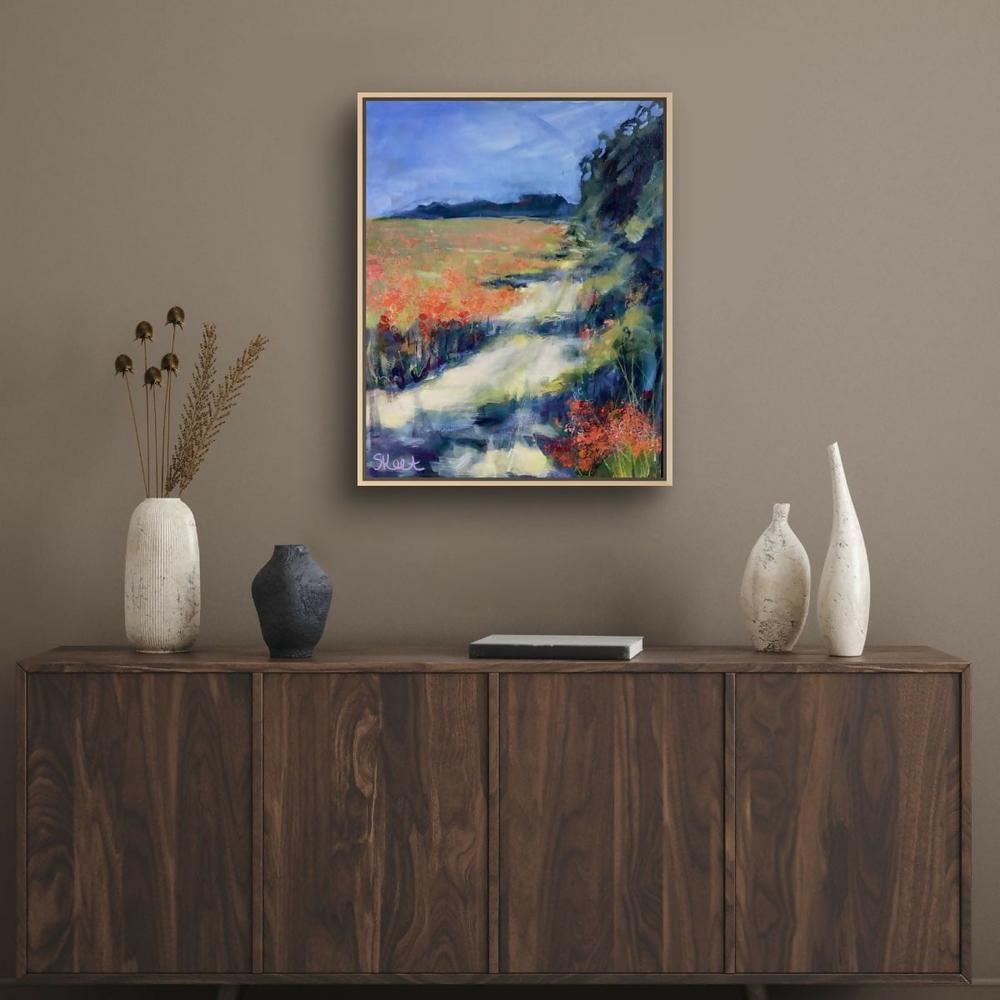 A Field Of Flowers-by-Claire Skeet-original art-Gioia