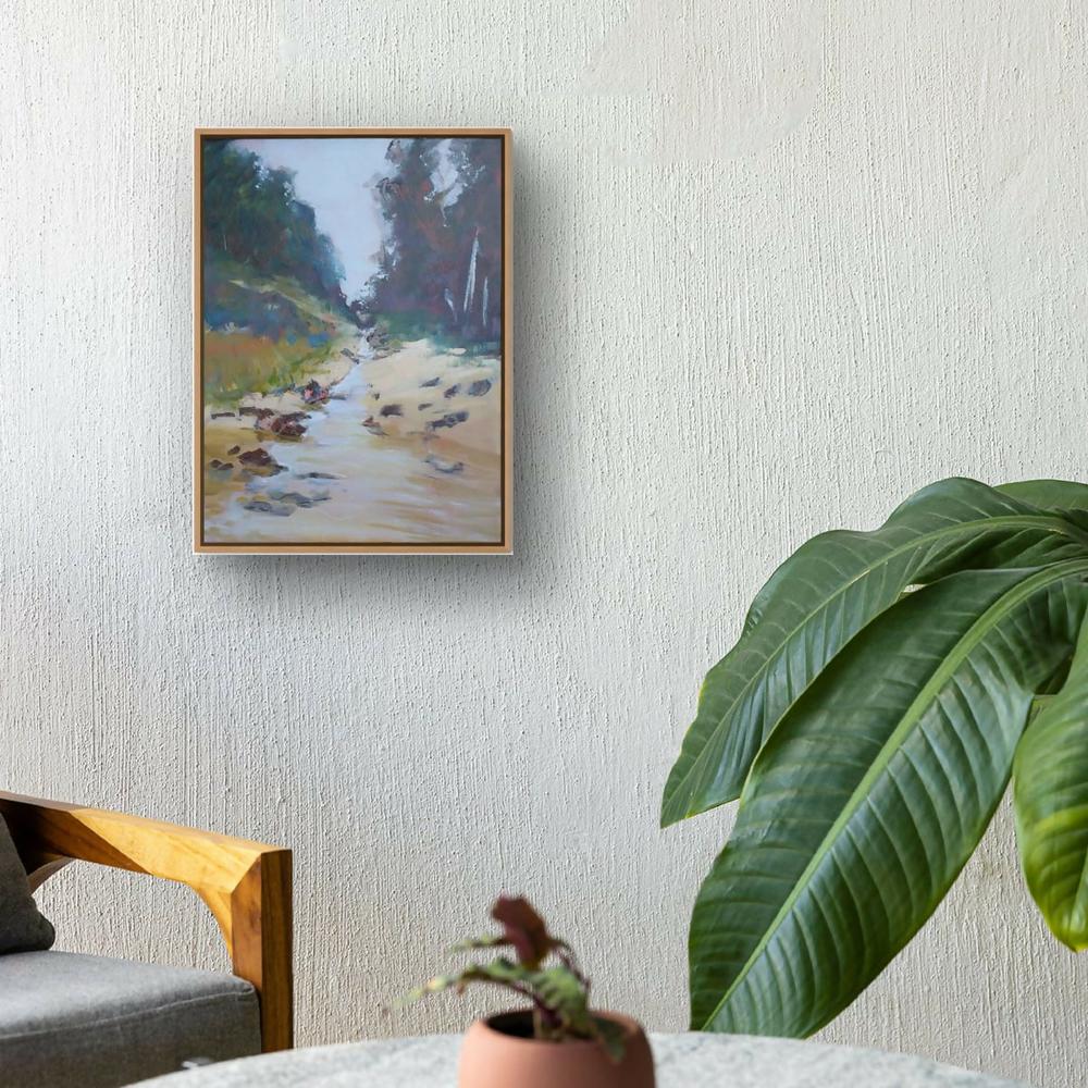 A Quiet Stream-by-Claire Skeet-original art-Gioia