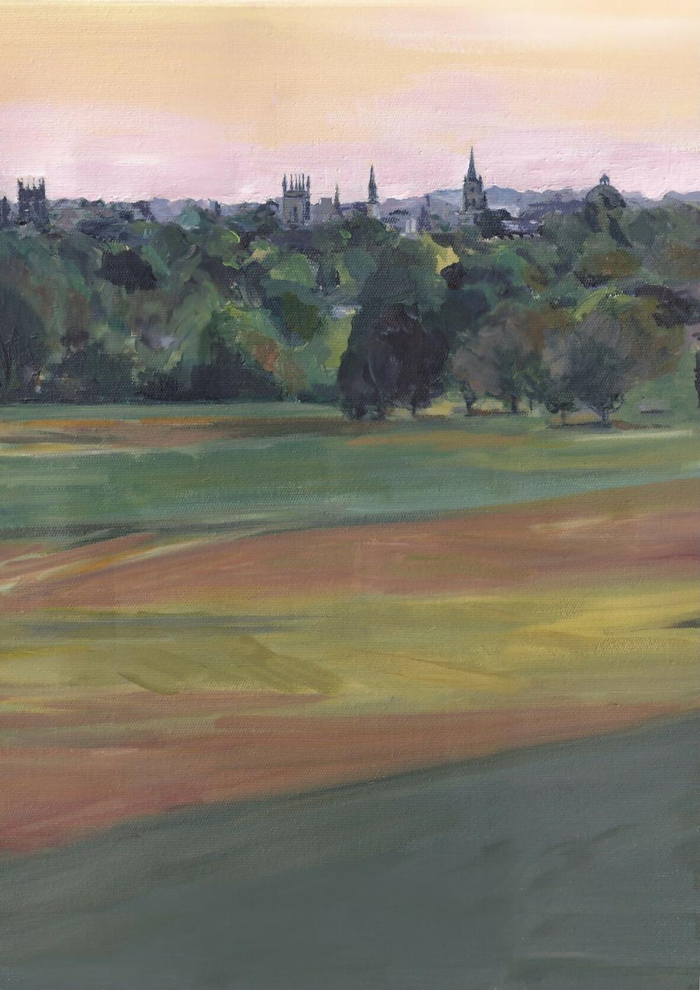 A Skyline Settled-by-Alice Kwan-original art-Gioia