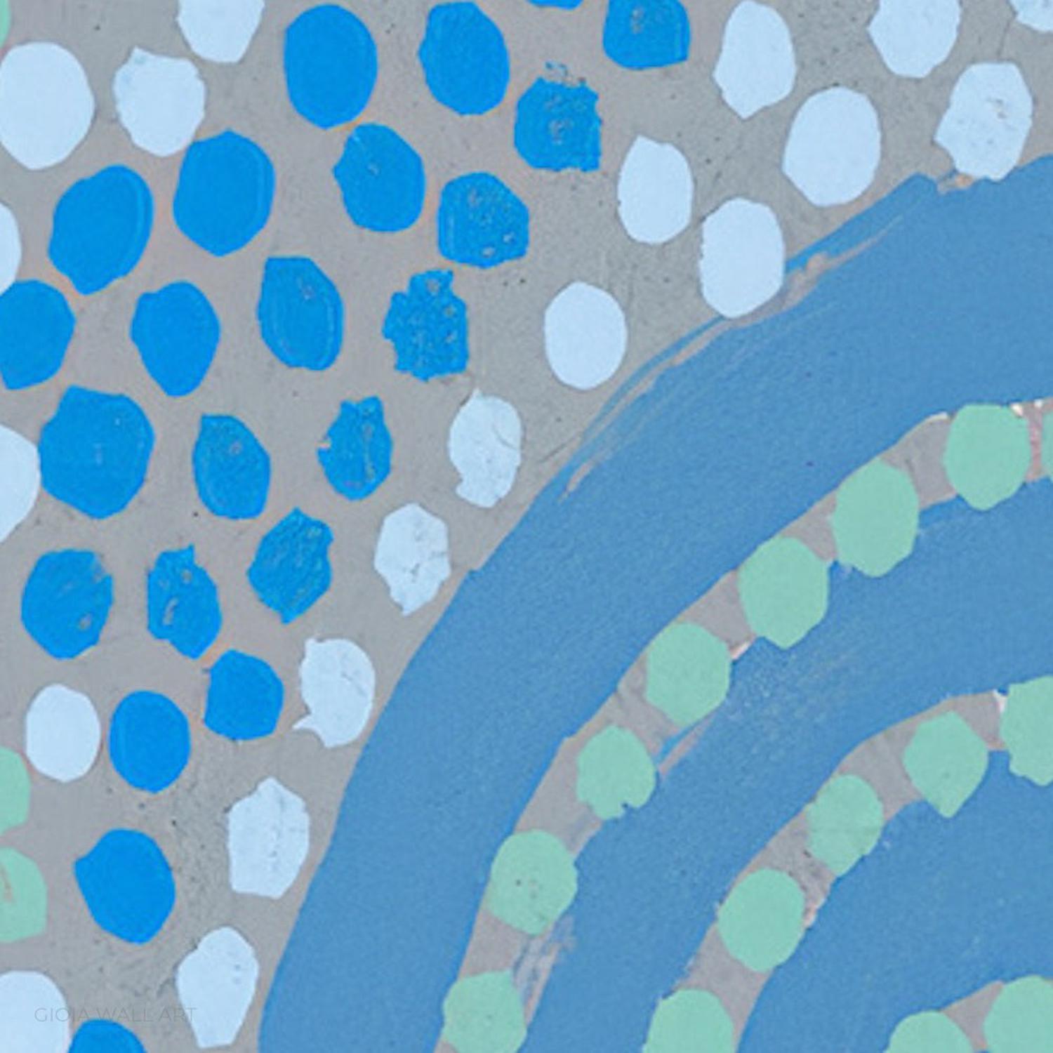 Water Soakage Acrylic On Canvas 60X120Cm By Azeza Possum Original Artwork