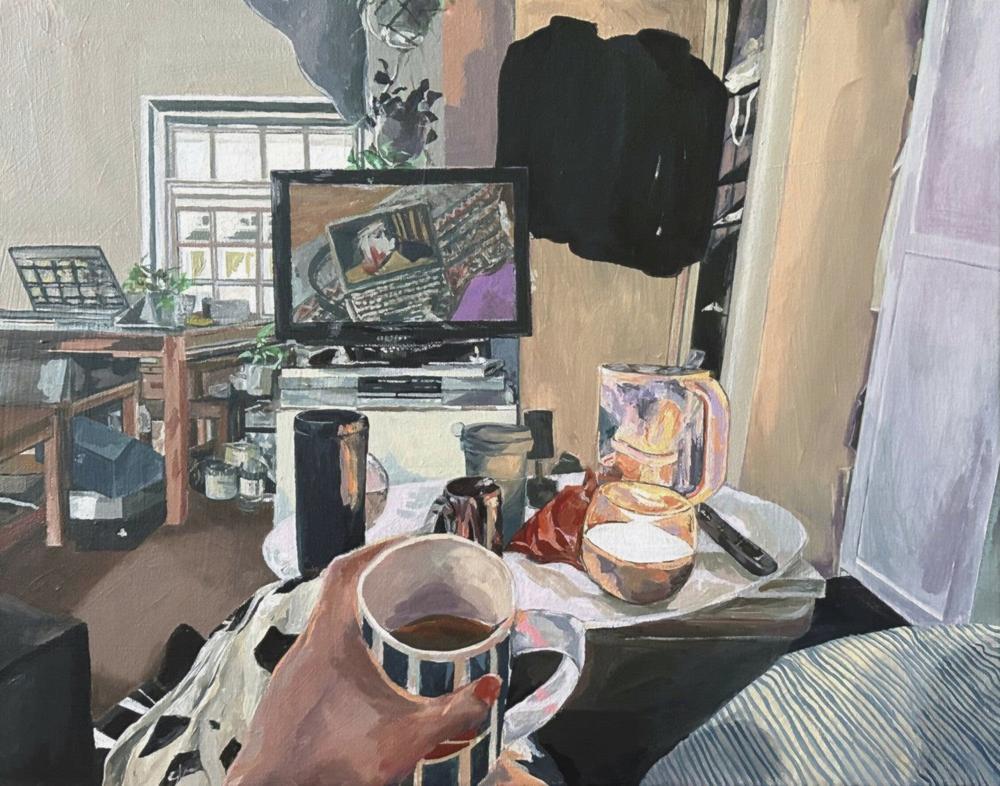Afternoon Tea, Original Artwork By Alice Kwan-by-Alice Kwan-original art-Gioia