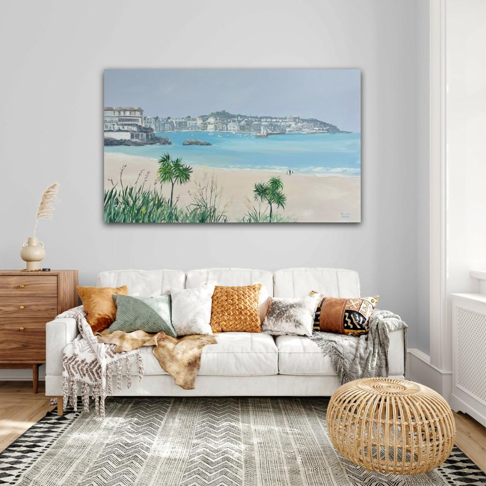 St Ives Cornwall. Original hand-painted artwork by Meredith Howse