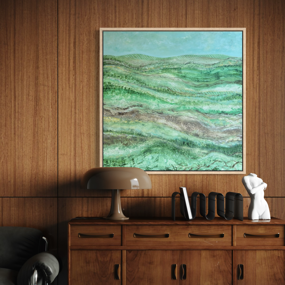 All That Green-by-Debra Duffy-original art-Gioia