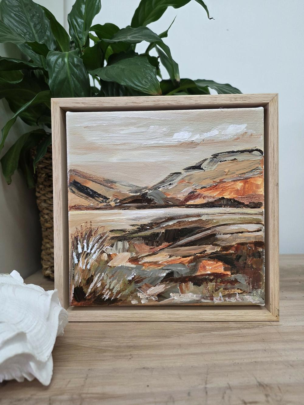 Amber Sunset , Original Artwork-by-Amanda Skye-original art-Gioia