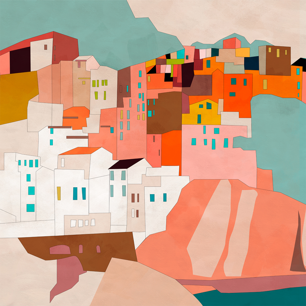 wall-art-print-canvas-poster-framed-Vernazza , By Ana Rut Bre-1