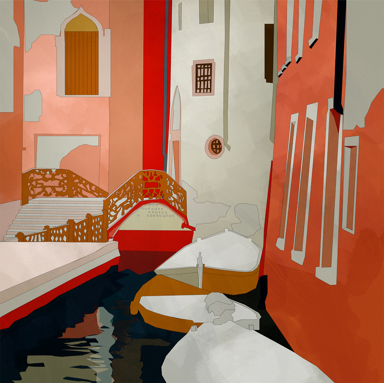 wall-art-print-canvas-poster-framed-Venice , By Ana Rut Bre-1