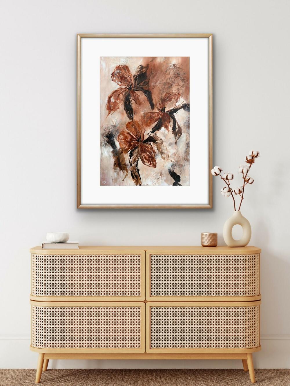 Autumn Petals-by-Carrie Welsh-original art-Gioia