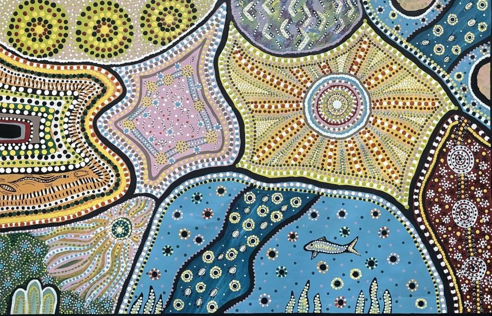 Barrunbatayi, Original Hand-Painted Canvas By Tahni Derbin-by-Tahni Derbin-original art-Gioia